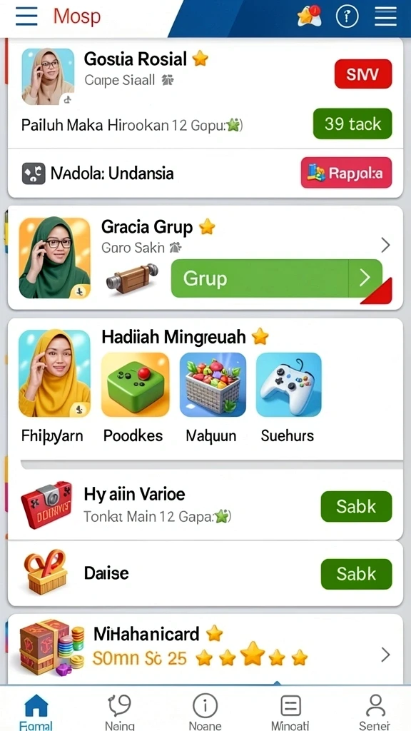 rich7 - Tampilan antarmuka yang menarik dan mudah digunakan.