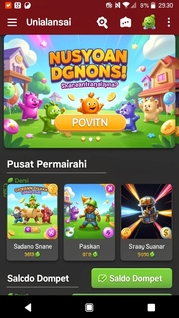 rsngame - Tampilan antarmuka yang menarik dan user-friendly.